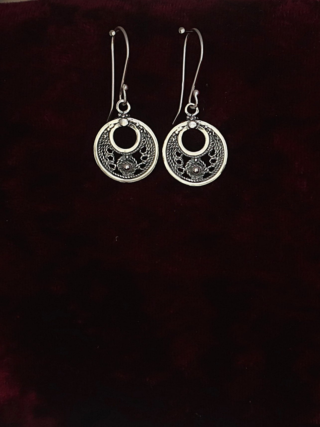 Silver Filigree Boho style chandelier earrings with Sterling Silver  earwires | eBay